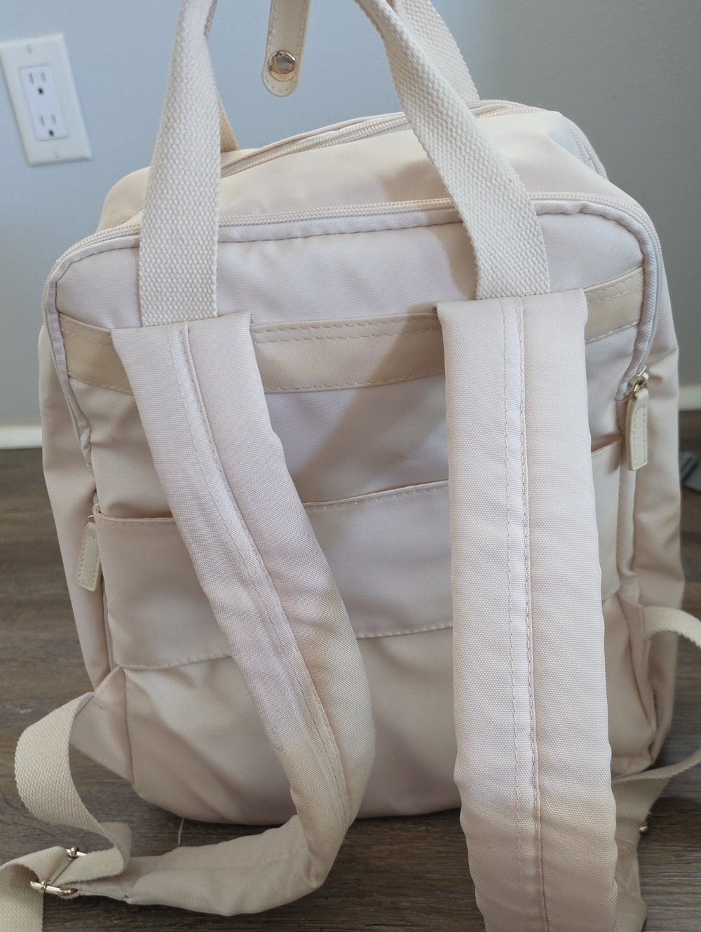 Beis Expandable Backpack In Beige - Picture 2 of 9